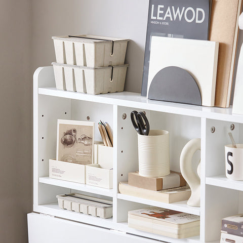 Rootz Wall-Mounted Folding Table - Dining Table - Closet with Shelves - Adjustable Storage - Space-Saving Design - Easy Assembly - White - 90cm x 78cm x 60cm