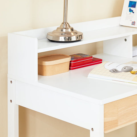 Rootz Compact Desk Table - Writing Desk - Study Desk - Space Saving Design - 100x95x59cm - Ideal for Small Rooms - MDF Material