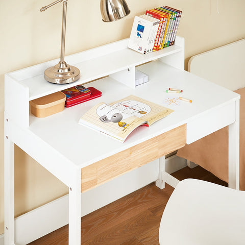 Rootz Compact Desk Table - Writing Desk - Study Desk - Space Saving Design - 100x95x59cm - Ideal for Small Rooms - MDF Material