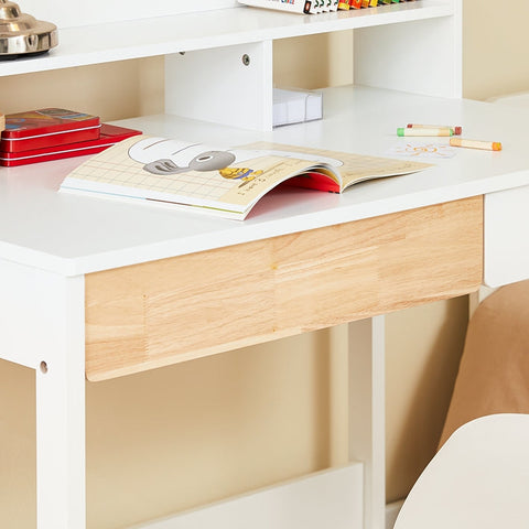 Rootz Compact Desk Table - Writing Desk - Study Desk - Space Saving Design - 100x95x59cm - Ideal for Small Rooms - MDF Material