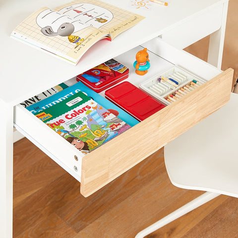 Rootz Compact Desk Table - Writing Desk - Study Desk - Space Saving Design - 100x95x59cm - Ideal for Small Rooms - MDF Material