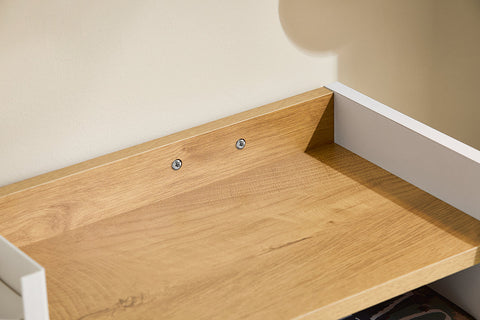 Rootz Multifunctional Folding Desk - Convertible Shelf - Laptop Table - Ample Storage - 63x93x67cm - Space-Saving Solution