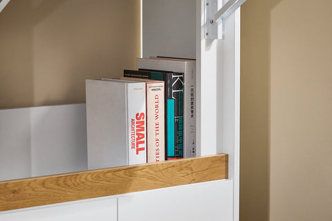 Rootz Multifunctional Folding Desk - Convertible Shelf - Laptop Table - Ample Storage - 63x93x67cm - Space-Saving Solution