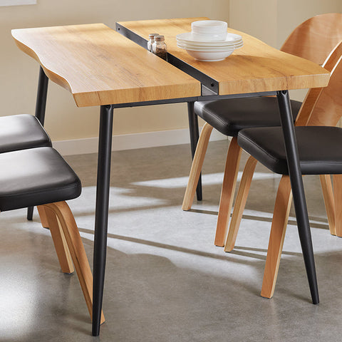 Rootz Multifunctional Table - Dining Table - Coffee Table - Durable MDF & Metal - 120cm x 75cm x 78cm - Stylish & Stable Design