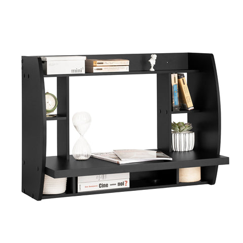 Rootz Wall Table Desk - Study Desk - Workstation - Ample Storage - 82cm x 39cm x 60cm