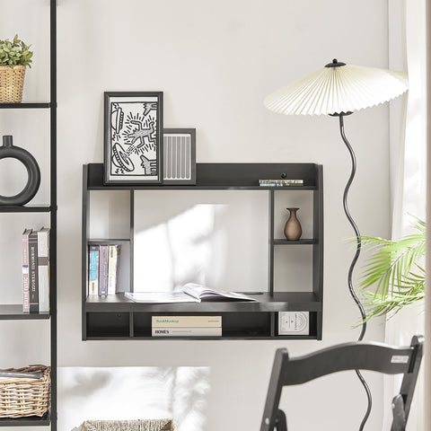 Rootz Wall Table Desk - Study Desk - Workstation - Ample Storage - 82cm x 39cm x 60cm