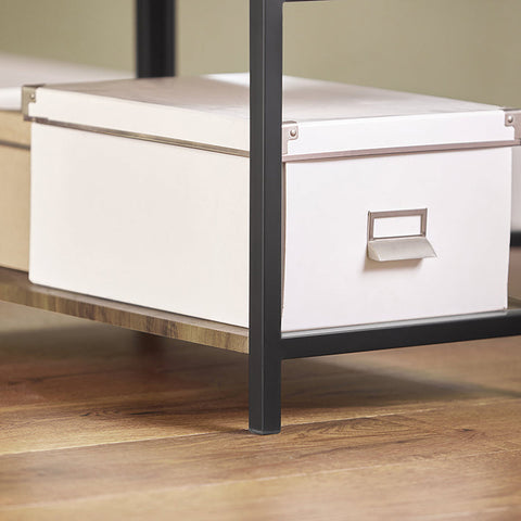 Rootz Opvouwbare eettafel - Keukentafel - Houten tafel - Uitschuifbaar blad - Ruimtebesparend ontwerp - Stevig metalen frame - 180 cm x 77 cm x 60 cm