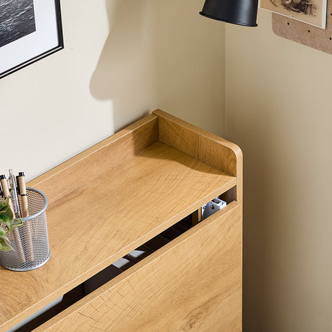 Rootz Multifunctional Desk - Foldable Computer Table - Laptop Desk - Ample Storage - 63x82x58cm