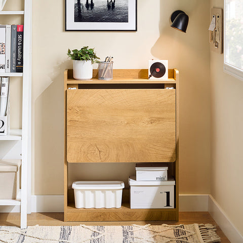 Rootz Multifunctional Desk - Foldable Computer Table - Laptop Desk - Ample Storage - 63x82x58cm