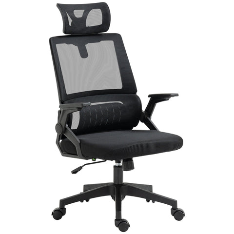 Rootz Vinsetto Office Chair - Ergonomic Chair - Adjustable Chair - Lumbar Support - Tilt Function - 58cm x 61cm x 102-119cm
