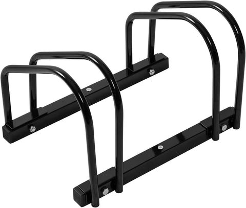 Rootz Bicycle Stand - Bike Rack - Storage Bracket - Durable Metal - Indoor/Outdoor - 40x32x26cm - Black