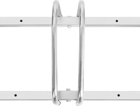 Rootz Bicycle Stand - Bike Rack - Silver Bike Holder - Weather-Resistant Metal - 70.5x32x27cm