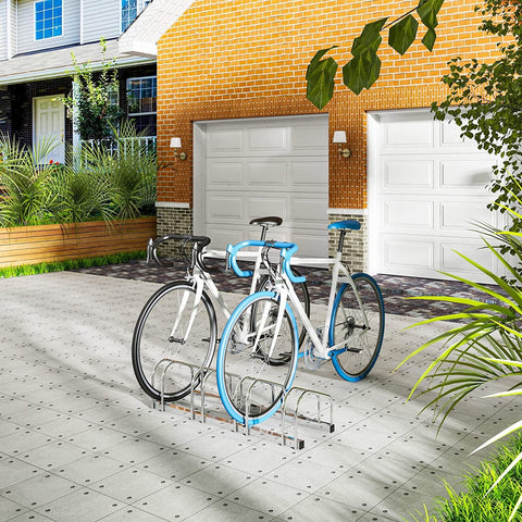 Rootz Bicycle Stand - Bike Bracket - Floor Storage Rack - Scratch-Resistant - Durable Metal - 100.5x32x27cm