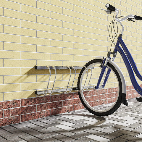 Rootz Bicycle Stand - Bike Bracket - Floor Storage Rack - Scratch-Resistant - Durable Metal - 100.5x32x27cm
