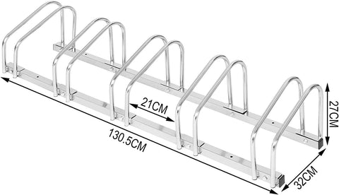 Rootz Bicycle Stand - Bike Storage Rack - Cycle Holder - Weather-Resistant - 130.5cm x 32cm x 27cm