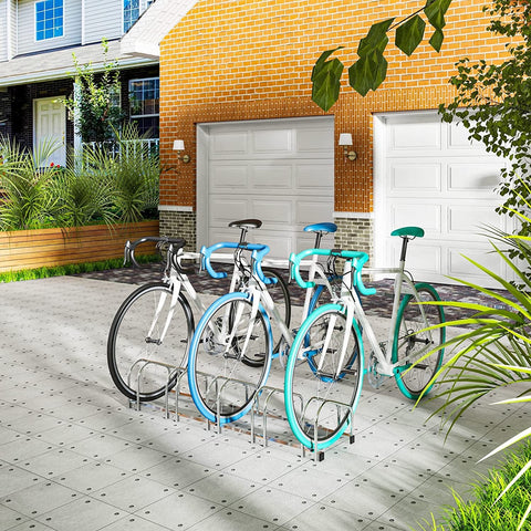 Rootz Bicycle Stand - Bike Storage Rack - Cycle Holder - Weather-Resistant - 130.5cm x 32cm x 27cm