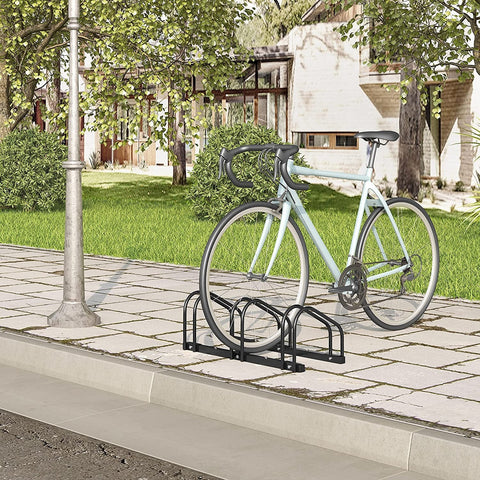 Rootz Bicycle Stand - Floor Bike Bracket - Metal Bicycle Holder - Durable & Versatile - 70.5cm x 32cm x 27cm
