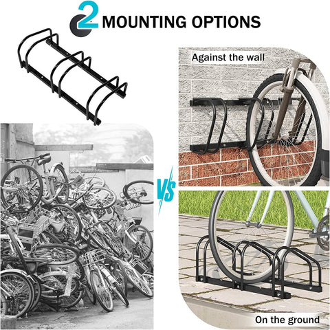 Rootz Bicycle Stand - Floor Bike Bracket - Metal Bicycle Holder - Durable & Versatile - 70.5cm x 32cm x 27cm