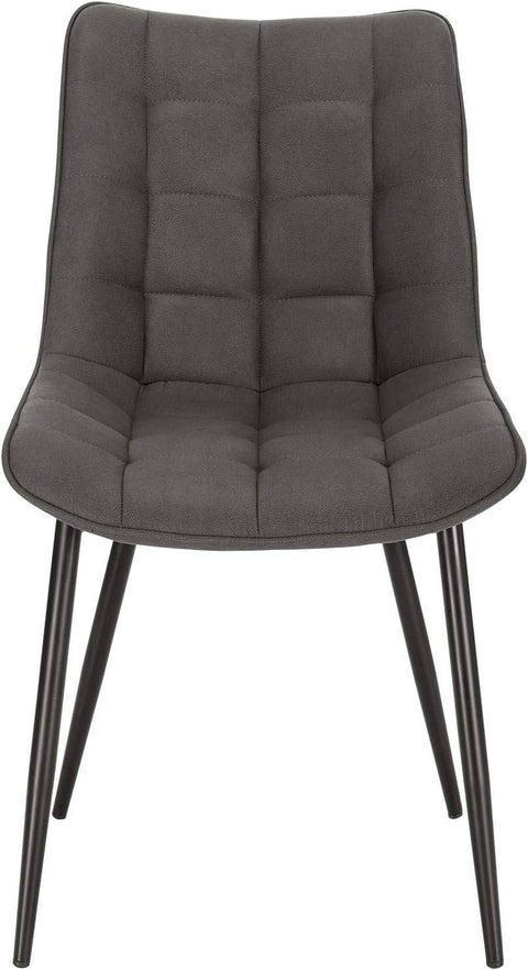 Rootz Set van 6 eetkamerstoelen - Keukenstoelen - Moderne stoelen - Comfortabele Leathaire-stof - Duurzaam metalen frame - Ergonomisch ontwerp - 46 cm x 40,5 cm x 85,5 cm