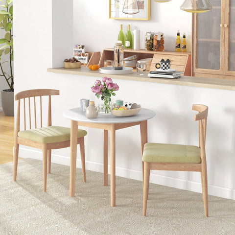 Rootz Dining Table - Kitchen Table - Space-Saving Table - Classic Scandi Design - Durable Pinewood - 75cm x 75cm x 76cm