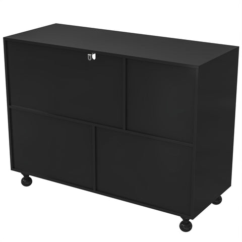 Rootz Modern Sideboard - Storage Cabinet - Stylish Buffet - Durable MDF - 120cm x 40cm x 90cm