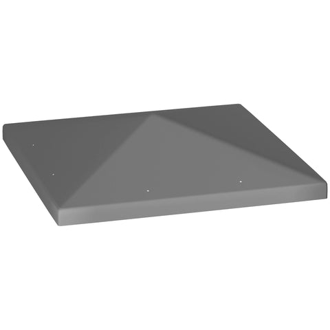 Rootz 3x3m Replacement Gazebo Tarpaulin - Pavilion Roof - Gazebo Canopy - UPF30+ Protection - 298cm x 298cm - Water Drain Holes