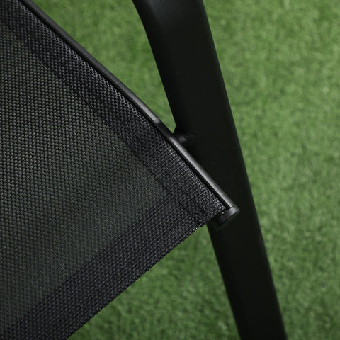 Rootz 3 Piece Garden Furniture Set - Patio Set - Outdoor Set - Stackable Chairs - 57.5W x 68D x 93H cm, Table 45.5L x 45.5W x 45H cm