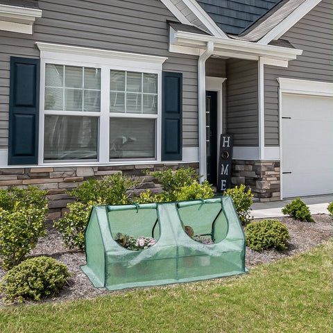 Rootz Foil Greenhouse - Small Plant Hut - Mini Garden House - Steel Frame - Optimal Climate Control - 120cm x 60cm x 60cm