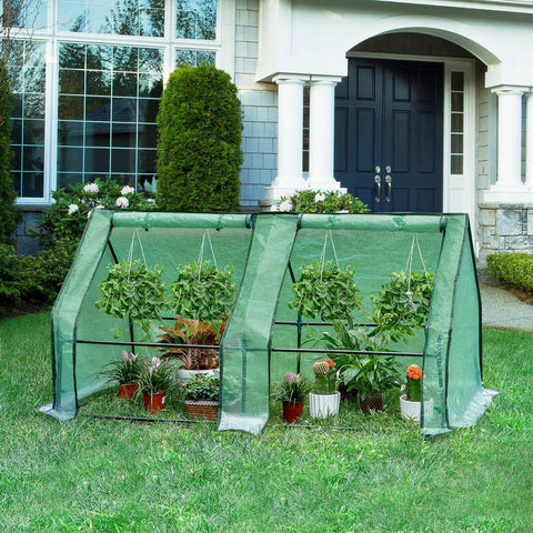 Rootz Greenhouse - Foil Greenhouse - Garden House - Effective Plant Protection - 180cm x 90cm x 90cm