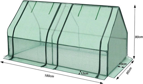 Rootz Greenhouse - Foil Greenhouse - Garden House - Effective Plant Protection - 180cm x 90cm x 90cm