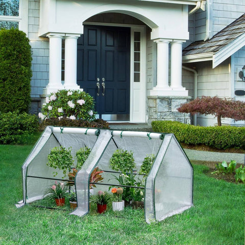 Rootz Greenhouse with Protective Film - Plant Shelter - Gardening House - Optimal Climate Control - 180cm x 90cm x 90cm