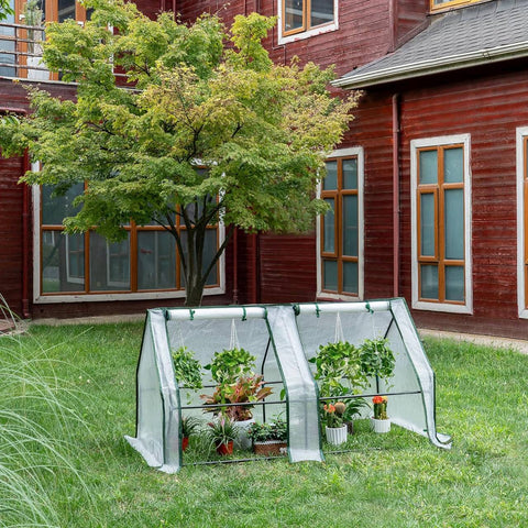 Rootz Greenhouse with Protective Film - Plant Shelter - Gardening House - Optimal Climate Control - 180cm x 90cm x 90cm