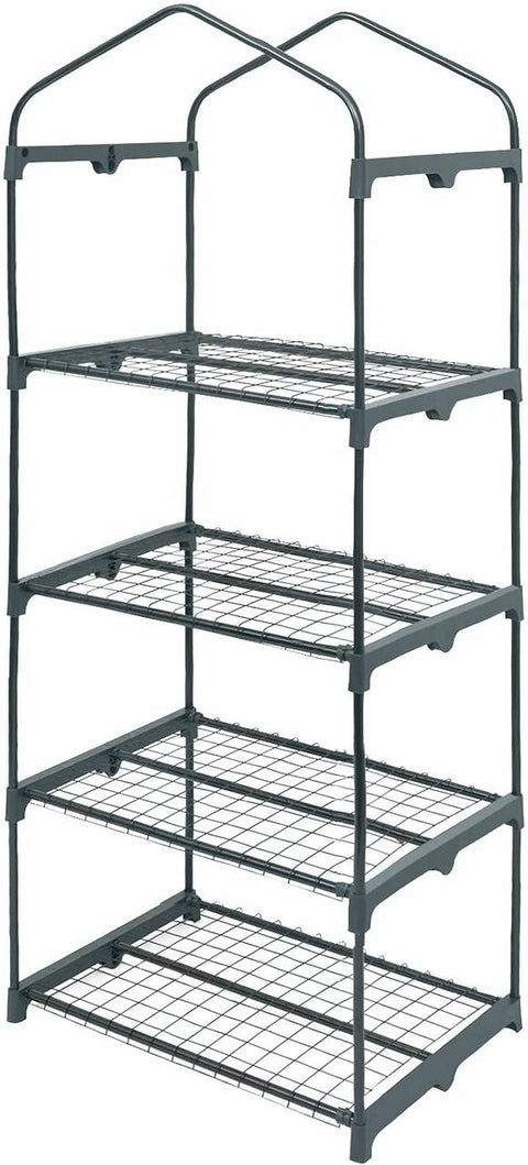 Rootz Foil Growhouse - Mini Greenhouse - Plant Shelter - Protects Seedlings - 69x49x158cm Winter Festival White