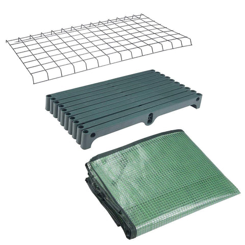 Rootz Foil Greenhouse 2/3 Tiers - Small Greenhouse - Tomato House - Plant Protector - 69cm x 49cm x 158cm - 140g/m2 PE Mesh