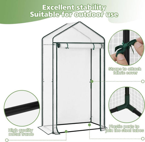 Rootz Film Greenhouse - Tomato House - Growing Tent - Cold Protection - 100cm x 50cm x 190cm