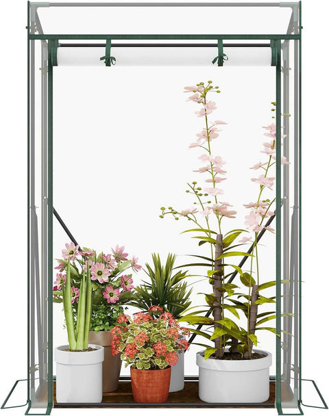 Rootz Tomato Greenhouse - Tomato House - PVC Plant Shelter - Weather Protection - 100cm x 50cm x 150cm