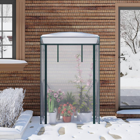 Rootz Tomato Greenhouse - Tomato House - PVC Plant Shelter - Weather Protection - 100cm x 50cm x 150cm