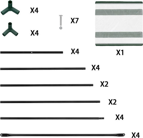 Rootz Tomato Greenhouse - Tomato House - PVC Plant Shelter - Weather Protection - 100cm x 50cm x 150cm