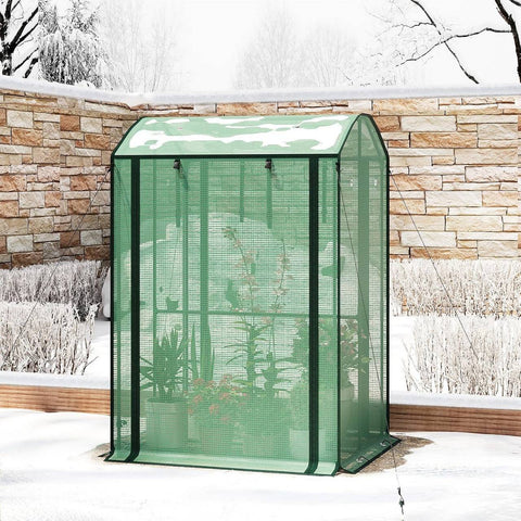 Rootz Foil Greenhouse - Vegetable Shelter - Plant Protector - Optimal Climate Protection - 100x83x150cm - Green