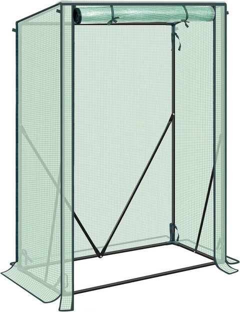 Rootz Foil Greenhouse - Plant Shelter - Weather Protection - UV Resistant - Steel & PE Tarpaulin - 100x50x150/132 cm