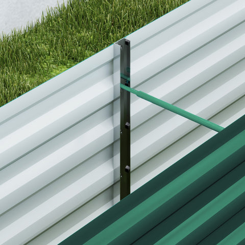 Rootz Raised Garden Bed - Elevated Planter - Galvanized Steel Bed - Rust Resistant - 240cm x 40cm x 45cm