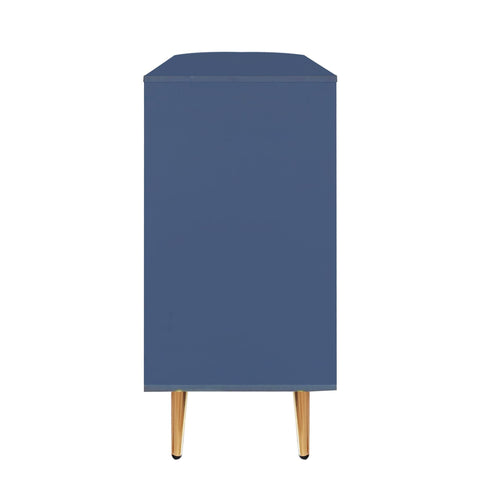 Rootz Sideboard Storage Cabinet - Freestanding Cabinet - Storage Furniture - LED Lights - 130cm x 40cm x 80cm