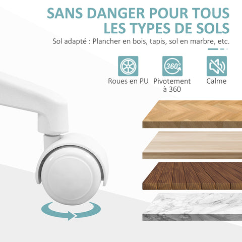 Rootz Office Chair - Ergonomic Desk Chair - Adjustable Swivel Chair - High-Density Foam Comfort - 59L x 58W x 96-106H cm