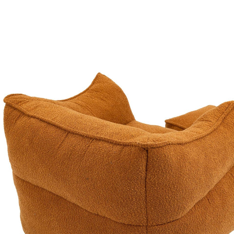 Rootz Bouclé Bean Bag Chair - Armchair - Soft Seating - Memory Foam Comfort - 91cm x 83cm x 66cm