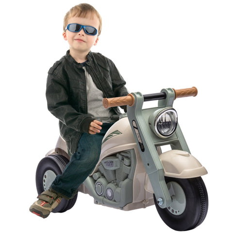 Rootz Toddler Ride-On Motorcycle - Bubble Car - Music Car - Promotes Walking - 80cm x 35.5cm x 42cm