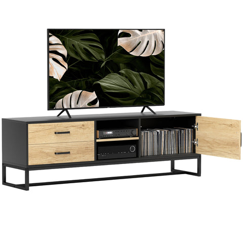 Rootz TV Cabinet for 60” TVs - TV Stand - Media Console - Spacious Storage - 140cm x 35cm x 45cm
