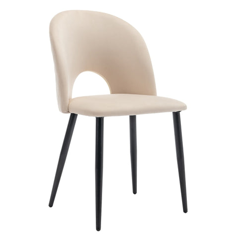 Rootz Velvet Dining Chairs - Elegant Dining Chairs - Sophisticated Seating - Comfort & Durability - 47L x 44W x 84H cm