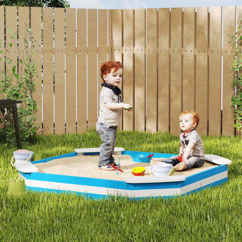 Rootz Sandpit for Children - Kids Sandbox - Play Sand Box - Promotes Social Skills - 133cm x 133cm x 16cm