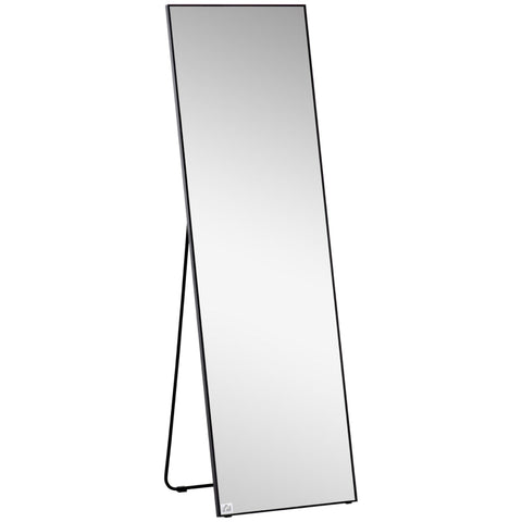 Rootz Large Standing Mirror - Wall Mirror - Full Length Mirror - Full-Size Reflection - Versatile Use - Durable Construction - 50W x 2D x 161.5H cm - Aluminum Alloy