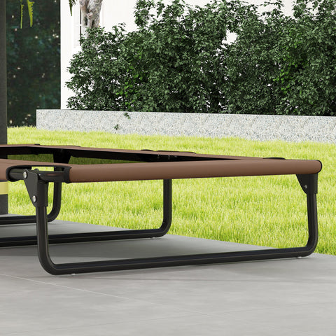 Rootz Portable Raised Dog Bed - Elevated Pet Bed - Moisture-Repellent Lounger - Breathable Mesh - 107cm x 61cm x 20cm